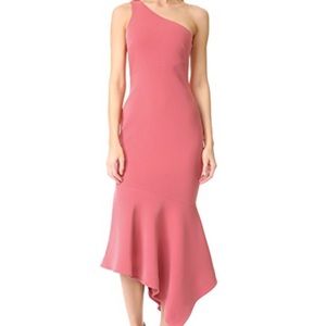 Cinq à Sept pink asymmetrical dress